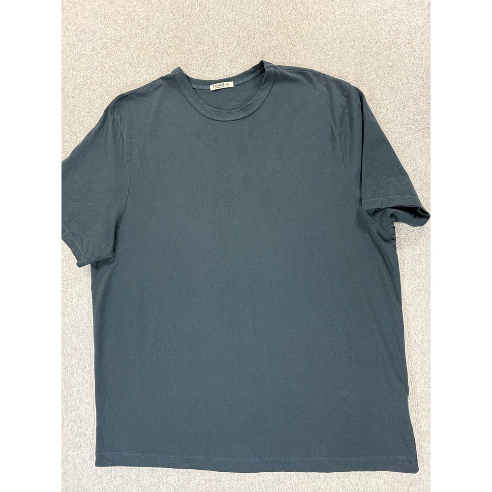 Buck Mason Huckberry 100% Cotton Short Sleeve Crew Tee Shirt (Men's 2XL) Blue
